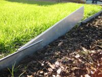 Abschlusselement für Rasenkante "Klick-Fix" schmal Alu-Zink