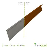 innogard Rasenkante breit Corten 100 x 4 cm