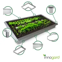 innogard Schneckenzaun Komplettsets AluZink...