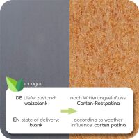 innogard Rasenkantenband Corten 15 x 0,1 cm