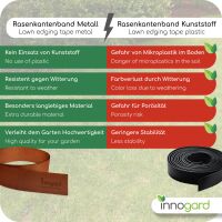 innogard Rasenkantenband Corten 15 x 0,1 cm