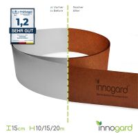 innogard Rasenkantenband Corten 15 x 0,1 cm