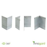 innogard Eckverbinder für Rasenkantenband (Außenecke) Galvalume AZ® - Höhe: 25 cm