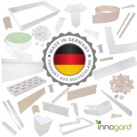 innogard Eckverbinder für Rasenkante breit Corten 100 x 4 cm