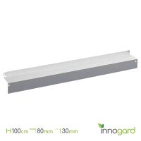 innogard Rasenkante Comfort XXL Alu-Zink 100 x 10 x 8 cm
