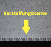 SET: Rasenkante schmal "Klick-Fix" Alu-Zink 100 x 0,06 cm - Höhe: 14 cm